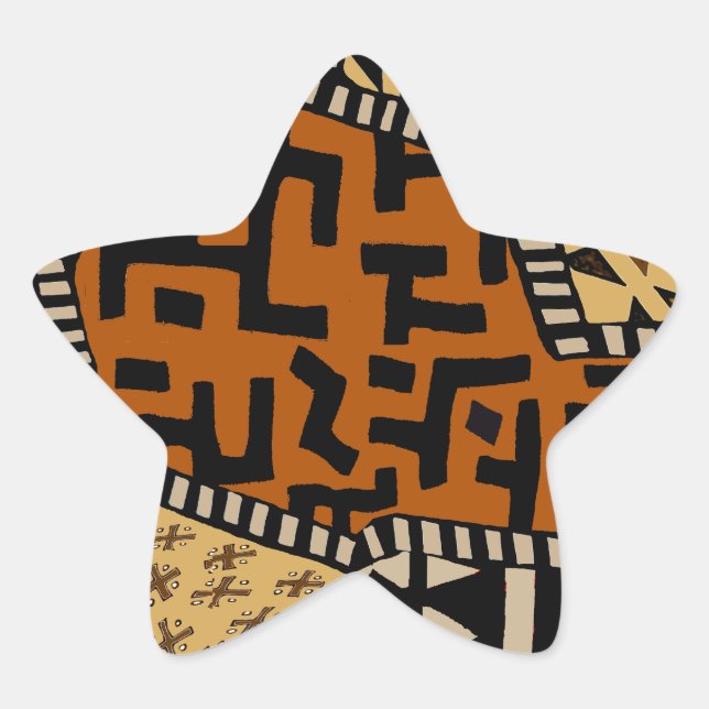 African Shaman Earth Spirits Star Sticker (Front)