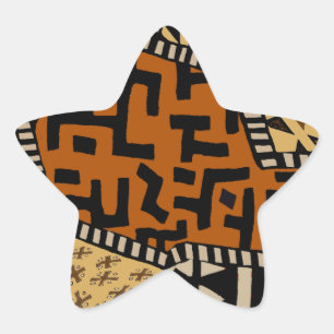 African Shaman Earth Spirits Star Sticker