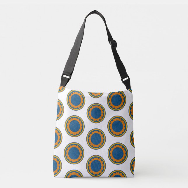 African Shweshwe  Crossbody Bag (Front)