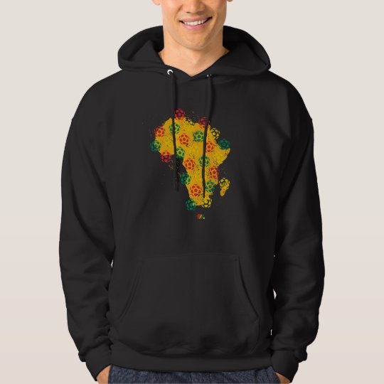 African Soccer - Black Hoodie