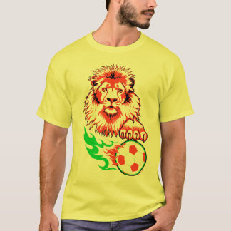 African Soccer Lion T-Shirt
