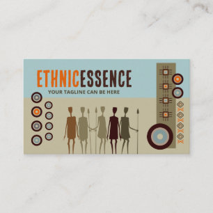 African Soul - art deco composition Business Card