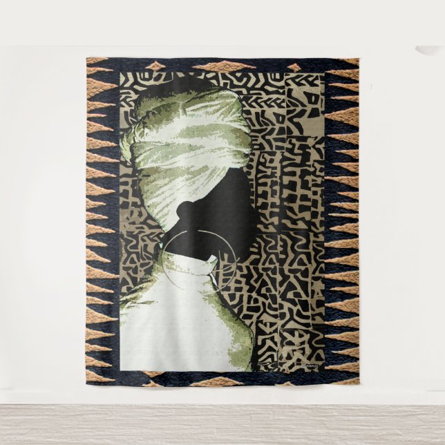 African Soul Art Print Tapestry (Front)