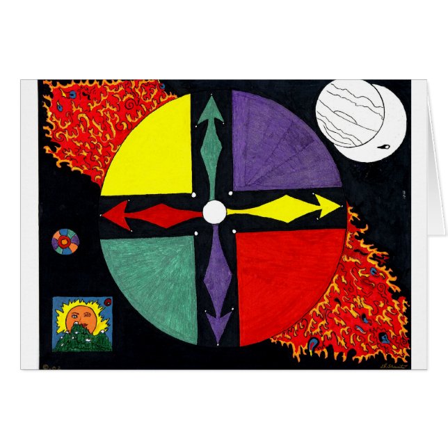 African Spirit Wheel (Front Horizontal)