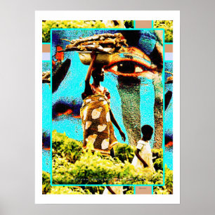 African Spiritual Way of Life – Mother & Daughter  Poster