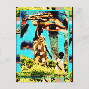 African Spiritual Way Of Life Postcard