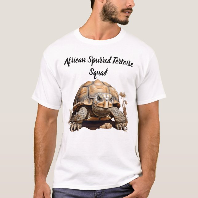 African Spurred tortoise T-Shirt (Front)