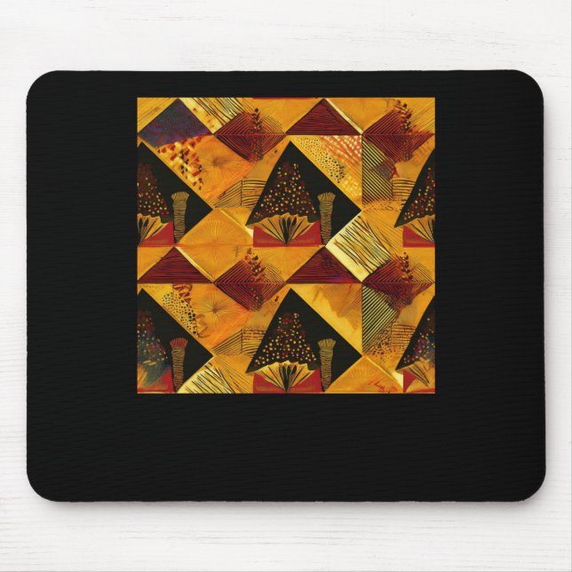 African Sticker  Mouse Mat (Front)