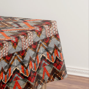 African Style Abstract Design Tablecloth