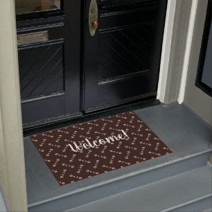 African Style Adinkra Pattern Personalised Doormat