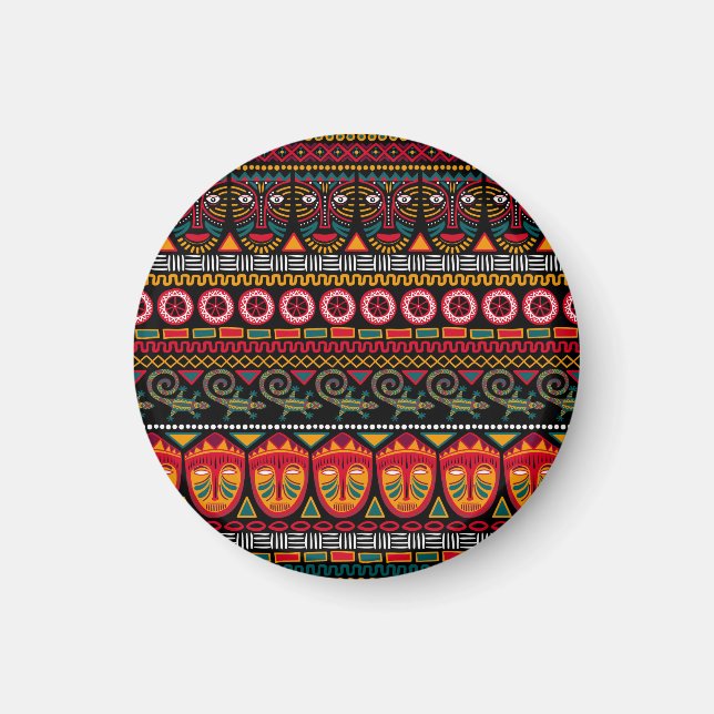 African Style: Decorative Pattern Delight. Magnet (Front)
