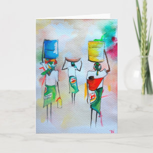 African Style Greeting card