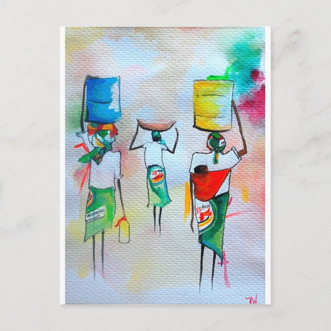 African Style Greeting card (Front)