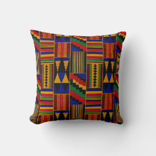 African Style Kente Cloth Cushion