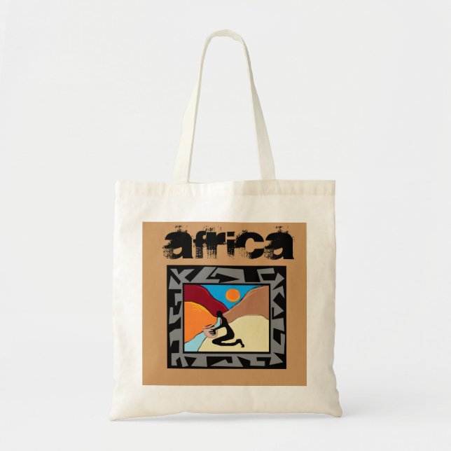 African Style Tote Bag (Front)
