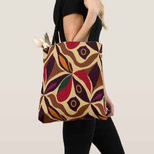African styled pattern tote bag