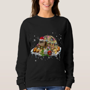 African Sulcata Tortoise Santa Christmas Lovers Xm Sweatshirt