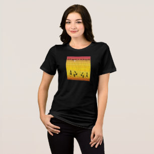 African Summer and Holiday, Sunset Dance Tri-Blend Shirt