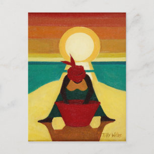 African Sunset 2009 Postcard