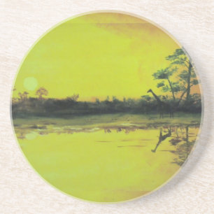 African Sunset Coaster