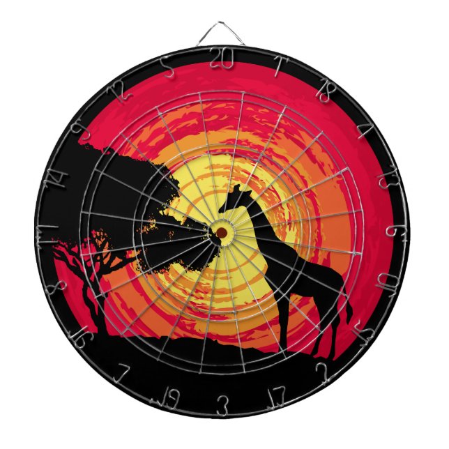 African sunset dartboard (Front)