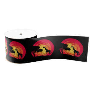 African sunset grosgrain ribbon