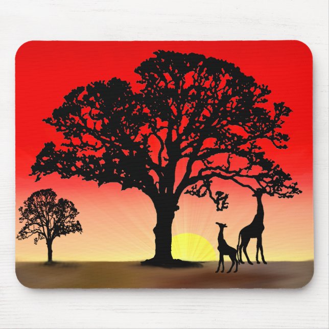 African sunset Mouse pad (Front)