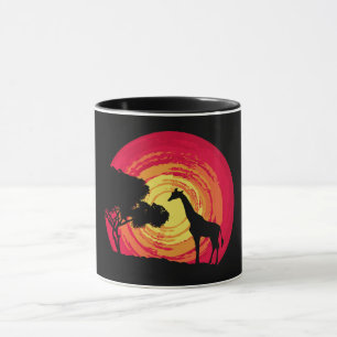 African sunset mug