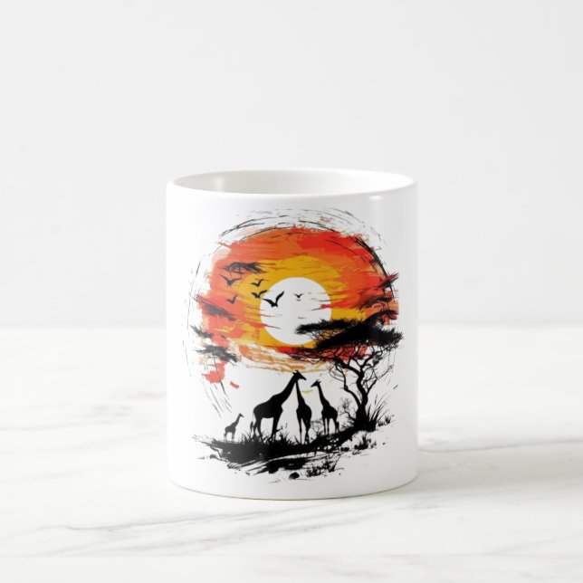 african sunset  mug (Center)