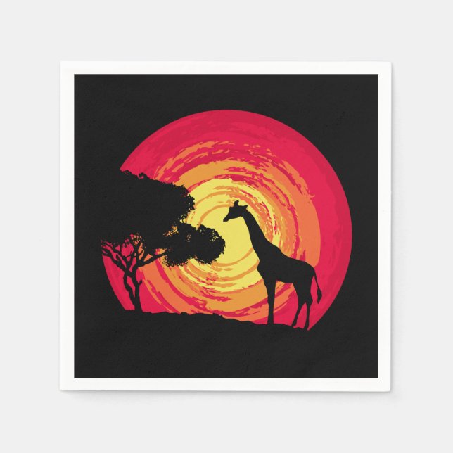 African sunset napkin (Front)