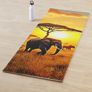 African Sunset Safari Majesty Design Yoga Mat