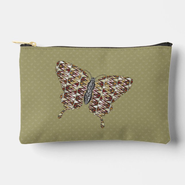 African Swallowtail Accessory Pouch (Front)