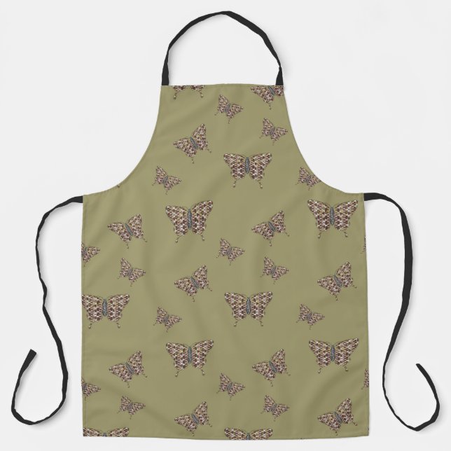 African Swallowtail All-Over Print Apron (Front)