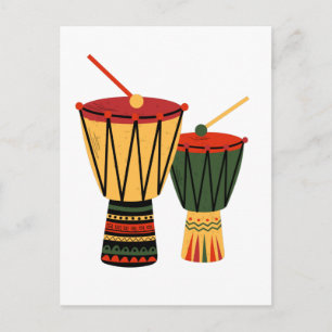 African Tam-Tam Postcard