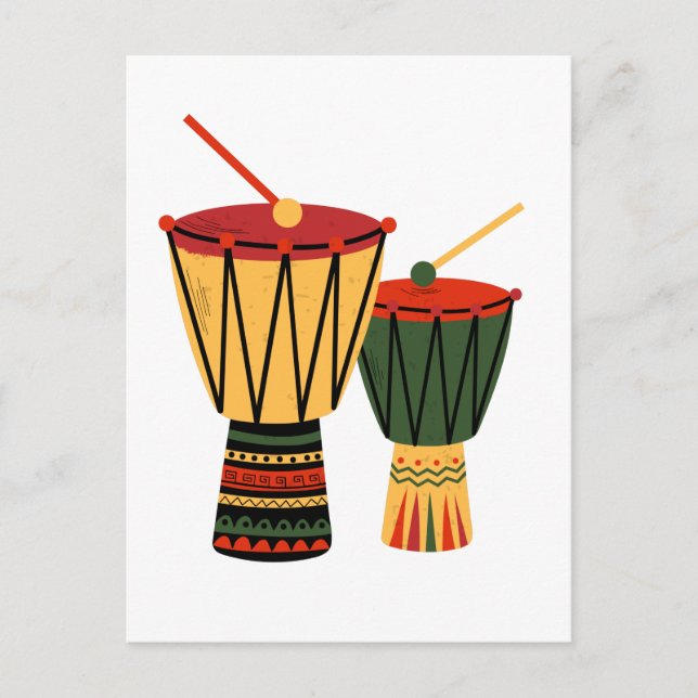 African Tam-Tam Postcard (Front)