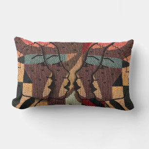 African Tapestry Lumbar Cushion