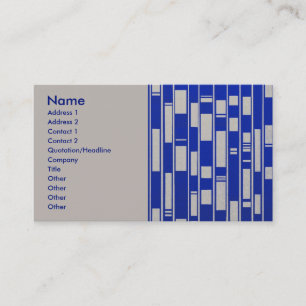 African Textile Inspired Abstract - V2 Business Card