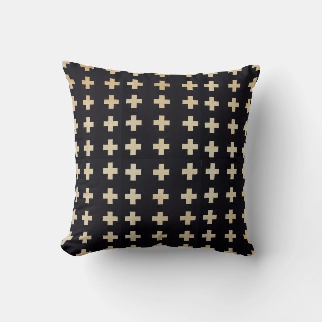 African Textile Inspired Throw Pillow (Front)