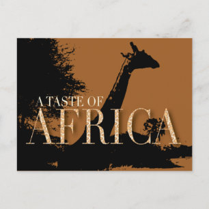 African Themed Party Invitation Postcard