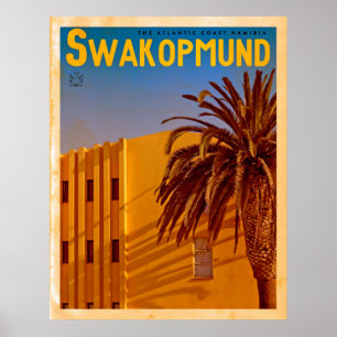 African tourist poster of swakopmund