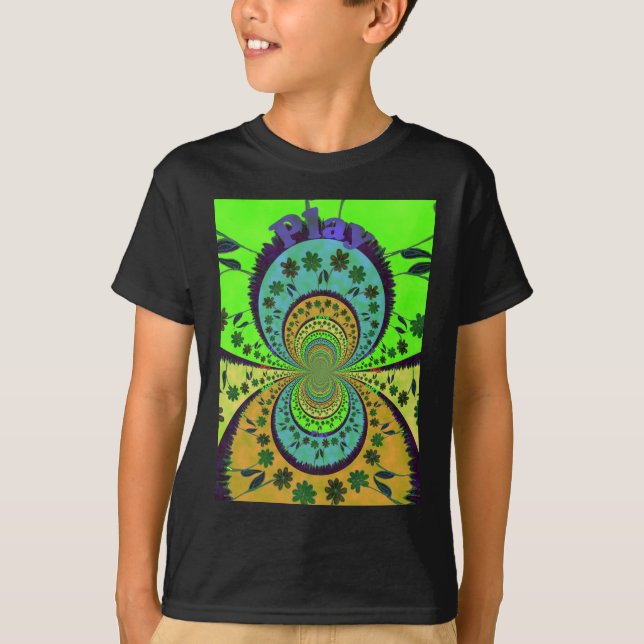 African Traditional Colours Kaleidoscope Floral Ar T-Shirt (Front)