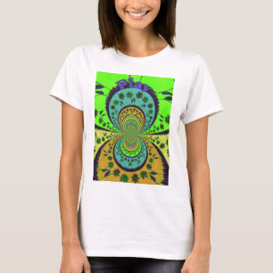 African Traditional Colours Kaleidoscope Floral Ar T-Shirt