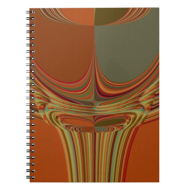African Traditional Earth Contemporary Art Print   Notebook (Front)