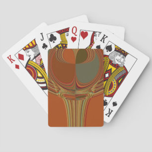 African Traditional Earth Contemporary Art Print Playing Cards