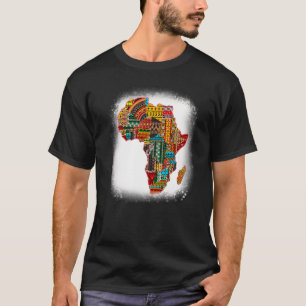 African Traditional Ethnic Africa Map Black Histor T-Shirt