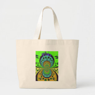 African Traditional Hakuna Matata Colours.png Large Tote Bag