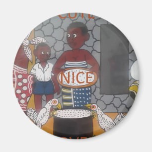 African traditional homestead cute nice lovely col magnet