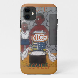 African Traditional Homestead Lifestyle Art Print iPhone 11 Case