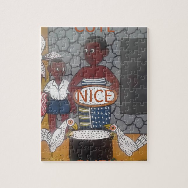 African Traditional Homestead Lifestyle Jigsaw Puzzle (Vertical)