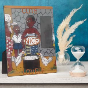 African Traditional Homestead Lifestyle Plaque